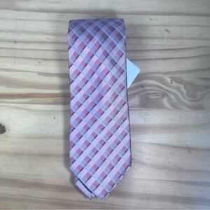 *2/$30* Calvin Klein Shimmer Pink and Silver Silk Tie NWT